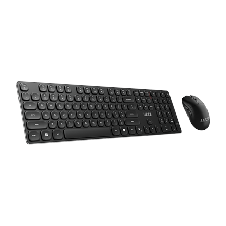 MSI | FORGE K210 | Keyboard and Mouse Set | Wireless | Mouse included | US | Scissor | Black