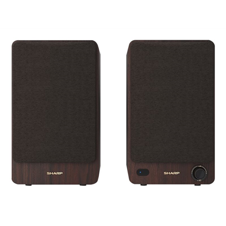 Sharp CP-SS30 Bookshelf Speakers, Brown | Sharp | Speakers | CP-SS30(BR) Bookshelf | 60 W | Bluetooth | Brown | Wireless connection