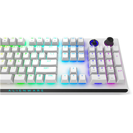 Dell | Alienware Tri-Mode AW920K | Wireless Gaming Keyboard | Wireless | Bluetooth | RGB LED light | Wireless connection | US | CHERRY MX Red | Lunar Light