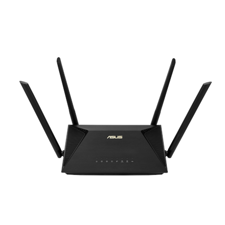 Wireless AX1800 Dual Band Gigabit Router | RT-AX53U | 1201+600 Mbit/s | Ethernet LAN (RJ-45) ports 4 | Mesh Support No | MU-MiMO Yes | No mobile broadband | Antenna type External antenna x 4 | 36 month(s)