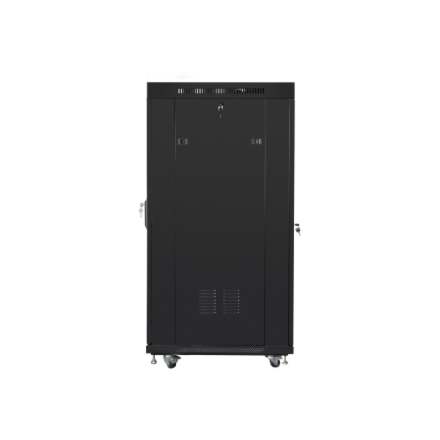 Lanberg | Rack cabinet 19" free-standing 27U/600x800 (flat pack) with mesh door, LCD | FF01-6827-23BL | Black