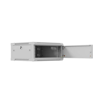 Lanberg Wall mounted installation cabinet 19" 4U 600X600 | WF01-6604-00S | Grey