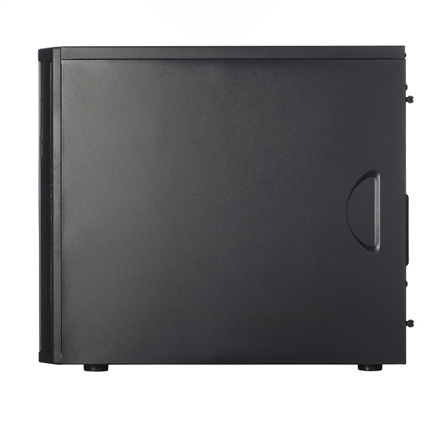 Fractal Design | CORE 1100 | Black | Micro ATX | ATX PSUs, up to 185mm if a typical-length optical drive is mounted