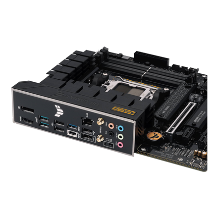 Asus | TUF GAMING B650M-PLUS WIFI | Processor family AMD | Processor socket AM5 | DDR5 DIMM | Memory slots 4 | Supported hard disk drive interfaces SATA, M.2 | Number of SATA connectors 4 | Chipset AMD B650 | micro-ATX