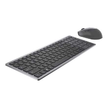 Dell | Keyboard and Mouse | KM7120W | Keyboard and Mouse Set | Wireless | Batteries included | Bluetooth | Wireless connection | US | Titan Gray