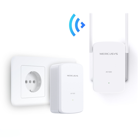 Mercusys | AV1000 Gigabit Powerline Wi-Fi Kit | MP510 KIT | 1000 Mbit/s | Ethernet LAN (RJ-45) ports 1 | 802.11n