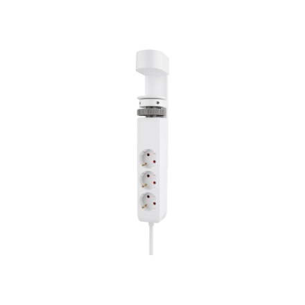 Neomounts | Desk socket with clamp and USB-C and USB-A ports - Quick charge | DS22-840WH6 | White