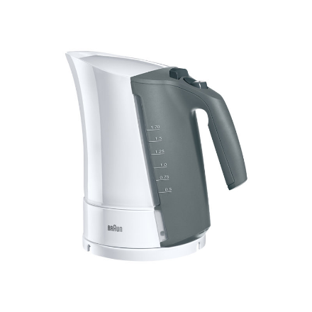 Braun | Kettle | WK 300 | Standard | 2200 W | 1.7 L | Plastic | 360° rotational base | White