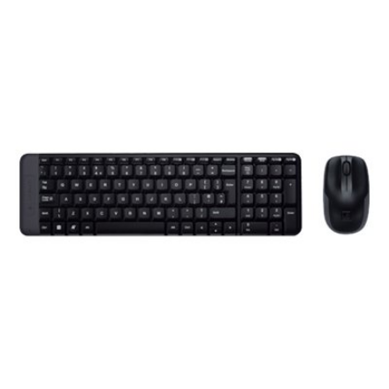 Logitech | Combo Wireless Keyboard and Mouse | MK220 | Keyboard and Mouse | Wireless | Mouse included | US | N/A | Black