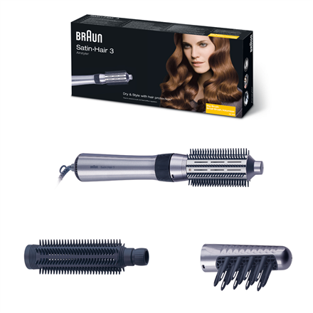 Braun | Satin Hair 3 AS 330 | 400 W | Black, Blue, Lilac
