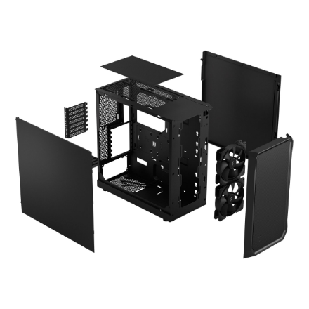 Fractal Design | Focus 2 | Side window | Black Solid | Midi Tower | ATX