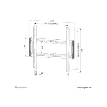 Neomounts Wall mount | WL30-550BL14 TV mount wall | 32-75 " | Maximum weight (capacity) 50 kg | Black