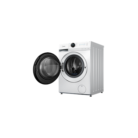 Midea Washing machine with dryer | MF200D80WB/1/W-HR | Energy efficiency class A/D | Front loading | Washing capacity 8 kg | 1400 RPM | Depth 48 cm | Width 60 cm | Display | LED | Drying system | Drying capacity 6 kg | Steam function | White