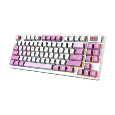 MSI FORGE GK600 TKL WIRELESS VIOLET | Gaming keyboard | Wireless | US | Mechanical Linear