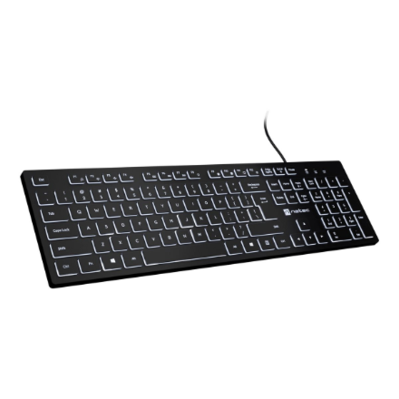 Natec | Herring Glow | Keyboard | Wired | US | Black