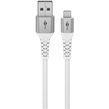 Goobay | Lightning USB-A Supersoft Textile Cable with Metal Plugs | 74511