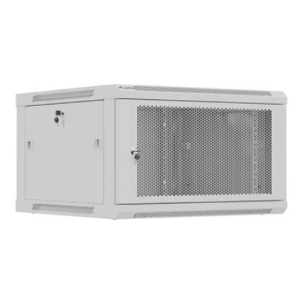 Lanberg Wall mounted installation cabinet 19" 9U 600X600 | WF01-6606-23S | Grey