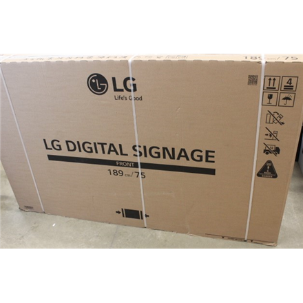 SALE OUT. LG 75UH5N-M 75“ ADS/3840 x 2160/500cd/m2/8ms/HDMI DP RS-232C RJ45 USB | SALE OUT. SALE OUT. LG | 75UH5N-M | 75 " | Landscape/Portrait | 24/7 | webOS | Wi-Fi | DAMAGED PACKAGING,REFURBISHED | 500 cd/m² | 8 ms | 178 ° | 178 °