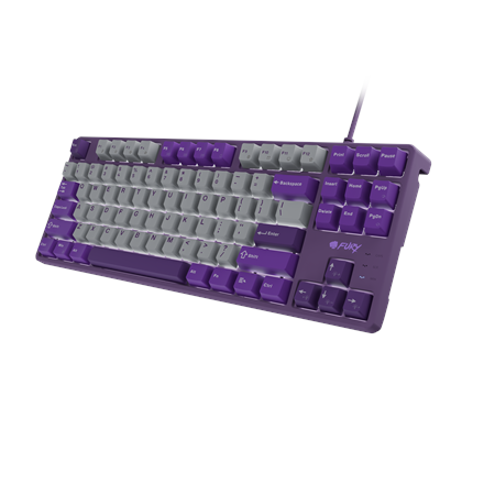 Fury | Kanabo K2 | Gaming Keyboard | Wired | US | Linear | Gray/Purple