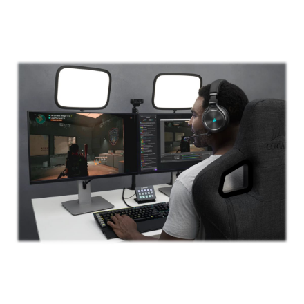 Corsair | High-Fidelity Gaming Headset | VIRTUOSO RGB WIRELESS XT | Wireless/Wired | Over-Ear | Black | Wireless
