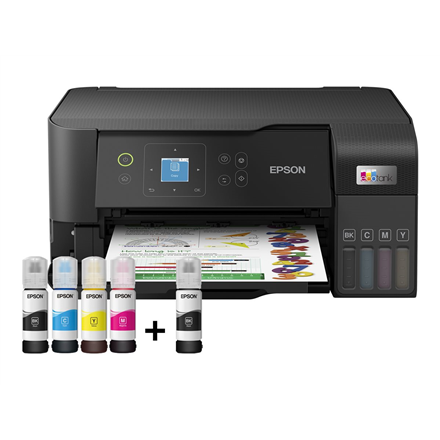 Epson | Multifunctional printer | EcoTank L3560 | Inkjet | Colour | Inkjet Multifunctional Printer | A4 | Wi-Fi | Black