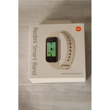 SALE OUT. Xiaomi Redmi | Smart Band 2 | Fitness tracker | Touchscreen | Heart rate monitor | Waterproof | Bluetooth | USED, MISSING CHARGER | Ivory