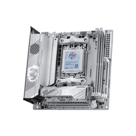 MSI MPG X870I EDGE TI EVO WIFI | Processor family AMD | Processor socket AM5 | DDR5 | Supported hard disk drive interfaces SATA, M.2 | Number of SATA connectors 2