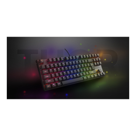 Genesis | THOR 303 | Mechanical Gaming Keyboard | Wired | US | Outemu Peach Silent | Black
