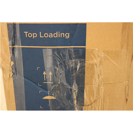 SALE OUT. Midea Washing Machine | MF100T60B/W-HR | Energy efficiency class A | Top loading | Washing capacity 6 kg | 1200 RPM | Depth 61 cm | Width 40 cm | Display | LED | Steam function | White | DAMAGED PACKAGING, DAMAGED PAINT ON THE RIGHT SIDE