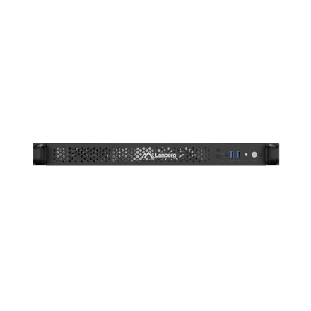 Lanberg Rackmount server chassis ITX 300/10 19"/1U | SC01-3001-10B | Black