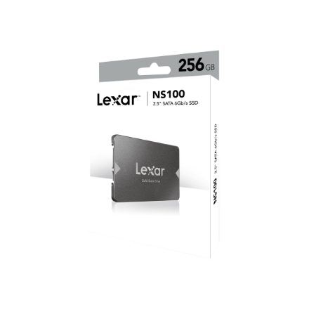 Lexar | NS100 | 256 GB | SSD form factor 2.5" | Solid-state drive interface SATA III | Read speed 520 MB/s | Write speed 510 MB/s