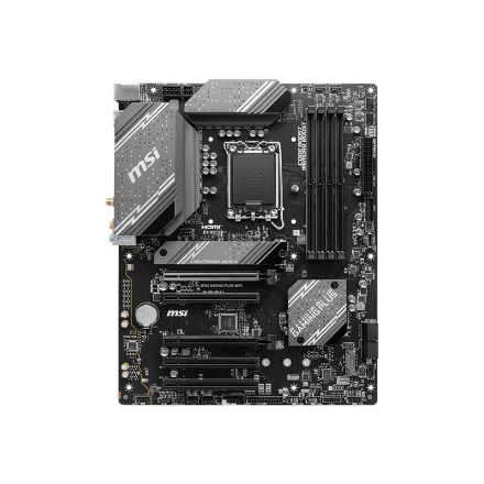 MSI | B760 GAMING PLUS WIFI | Processor family Intel | Processor socket LGA1700 | DDR5 | Memory slots 4 | Supported hard disk drive interfaces SATA, M.2 | Number of SATA connectors 4 | Chipset Intel B760 | ATX