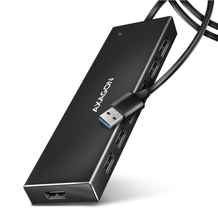 AXAGON SuperSpeed USB-A FLAT Hub | HUE-F7A