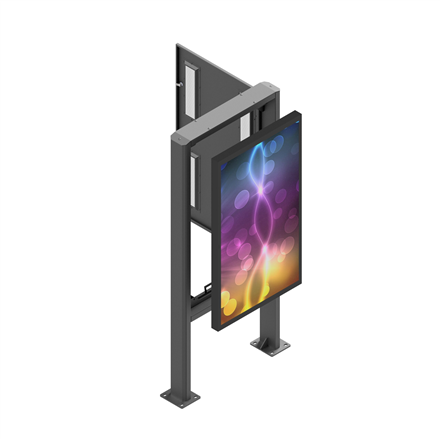 EDBAK | Floor stand | POK101 | 55 " | Maximum weight (capacity) 80 kg | Black