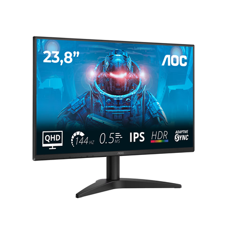 AOC | Q24B36X | 24 " | IPS | QHD | 16:9 | 144 Hz | 4 ms | 2560 x 1440 pixels | 300 cd/m² | HDMI ports quantity 1 | Black