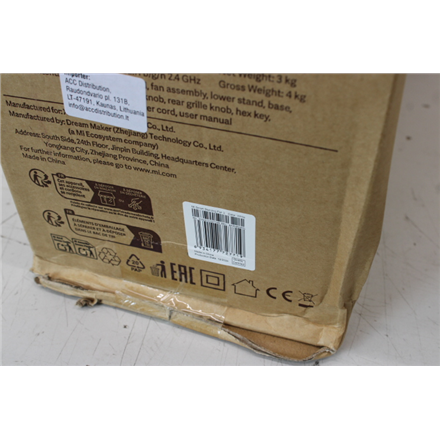 SALE OUT. Xiaomi | Mi Smart Standing Fan | 2 | Stand Fan | DAMAGED PACKAGING, SCRATCHED FAN HEAD | White | Oscillation | 15 W