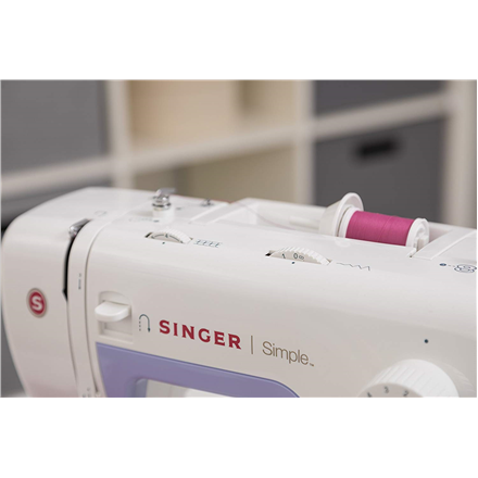 Singer | Sewing Machine | Simple 3232 | Number of stitches 32 | Number of buttonholes 1 | White