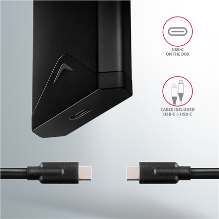 AXAGON External USB-C 10Gbps metal box for M.2 NVMe SSD disks | EEM2-UB2