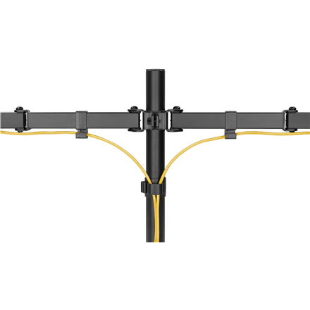 Goobay Dual Monitor Mount Flex | Swivel, Tilt, Rotation | 17-32 " | Maximum weight (capacity) 8 kg | Black