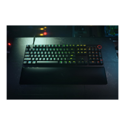 Razer | Huntsman V2 Optical Gaming Keyboard | Gaming keyboard | Wired | RGB LED light | NORD | Clicky Purple Switch | Black
