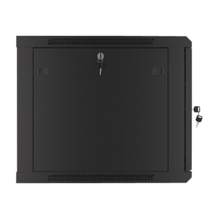 Lanberg | Rack cabinet 19" wall-mount 9U/600x600 (flat pack) for self-assembly with metal door | WF01-6609-00B | Black