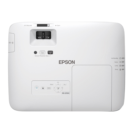 Epson | EB-2250U | WUXGA (1920x1200) | 5000 ANSI lumens | 15.000:1 | White | Lamp warranty 12 month(s) | FHD | 3LCD