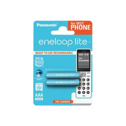 Panasonic | Rechargeable Batteries | ENELOOP Lite BK-4LCCE/2DE | AAA | 550 mAh | 2 pc(s)