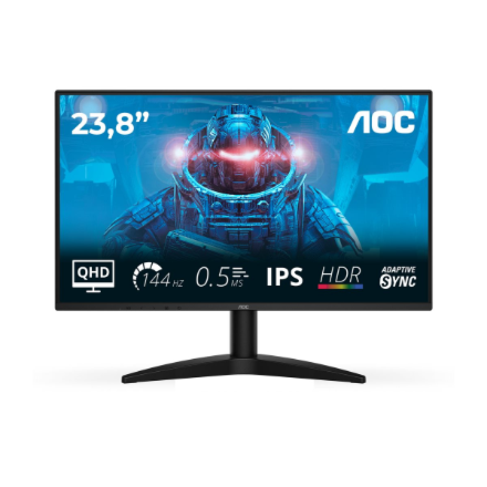 AOC | Q24B36X | 24 " | IPS | QHD | 16:9 | 144 Hz | 4 ms | 2560 x 1440 pixels | 300 cd/m² | HDMI ports quantity 1 | Black