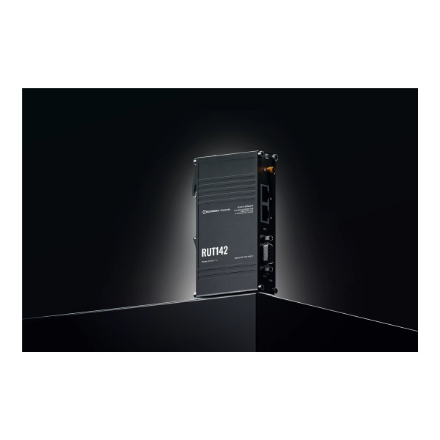 Ethernet Router with RS232 (RUT142000000) | RUT142 | 802.11n | 10/100 Mbit/s | Ethernet LAN (RJ-45) ports 1 | Mesh Support No | MU-MiMO No | No mobile broadband