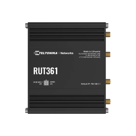 LTE CAT 6 Router | RUT361 | 802.11n | 10/100 Mbit/s | Ethernet LAN (RJ-45) ports 2 | Mesh Support No | MU-MiMO Yes | 4G
