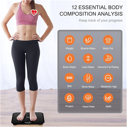 iHealth | Wireless Body Composition Scale | Nexus Pro | Maximum weight (capacity) 181 kg | Body Mass Index (BMI) measuring | Black