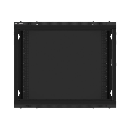 Lanberg | Rack cabinet 19" wall-mount 9U/600x450 for self-assembly with metal door (flat pack) | WF01-6409-00B | Black