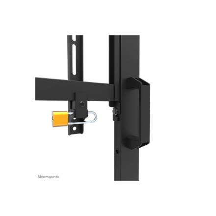 Neomounts Floor stand | FL50-575BL1 TV trolley | Adjustable Height | 65-110 " | Maximum weight (capacity) 125 kg | Black