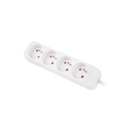 Lanberg | Cable Power Strip 4X French Outlets Quality-Grade Copper, 1.5 m | PS0-04E-0150-W